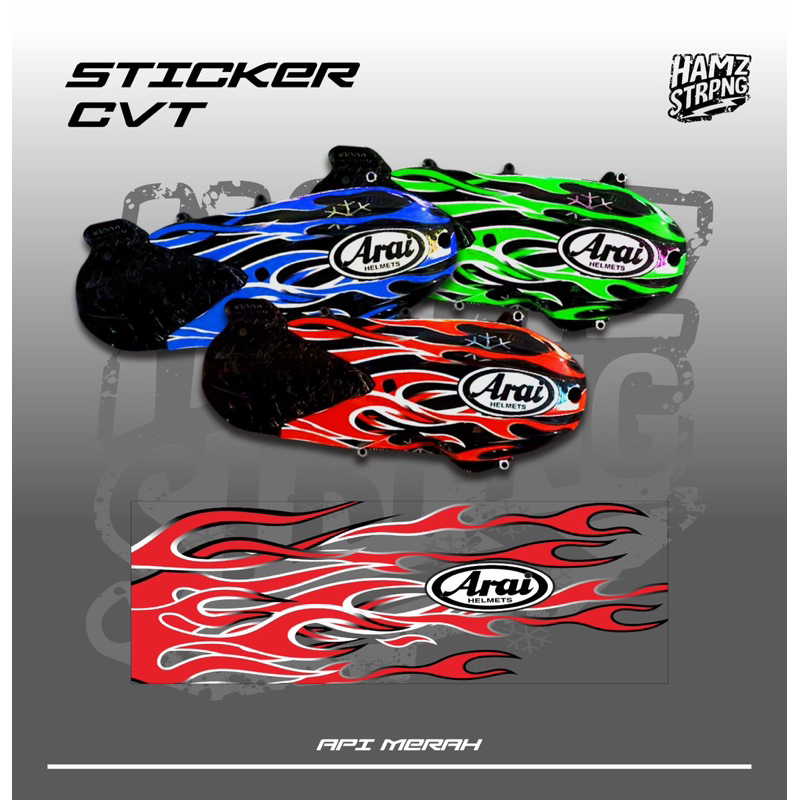 Jual Sticker CVT All Variant Motor Livery Arai Fire RX7 | Shopee Indonesia
