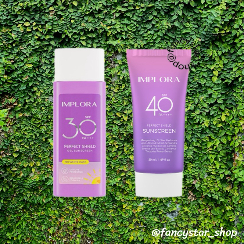 Jual [BPOM] IMPLORA Perfect Shield Sunscreen & Sunscreen Gel SPF 40 PA ...