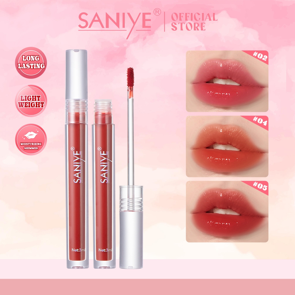 Jual SANIYE [ BPOM ] Lip Gloss Moisturizing Sexy Lip Tint Long Lasting ...