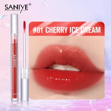 SANIYE Lip Gloss Moisturizing Waterproof Dewy Lipstik Long Lasting Kosmetik Bibir L1306