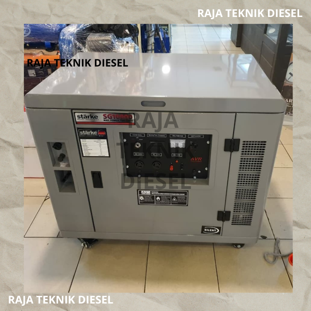 Jual STARKE Generator Genset Silent 10 KVA 7500 Watt SG 10900 GASOLINE ...