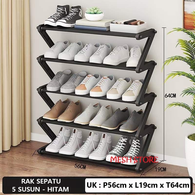 Jual Rak Sepatu 5 Susun Tingkat / Tempat Penyimpanan Sepatu & Sandal ...