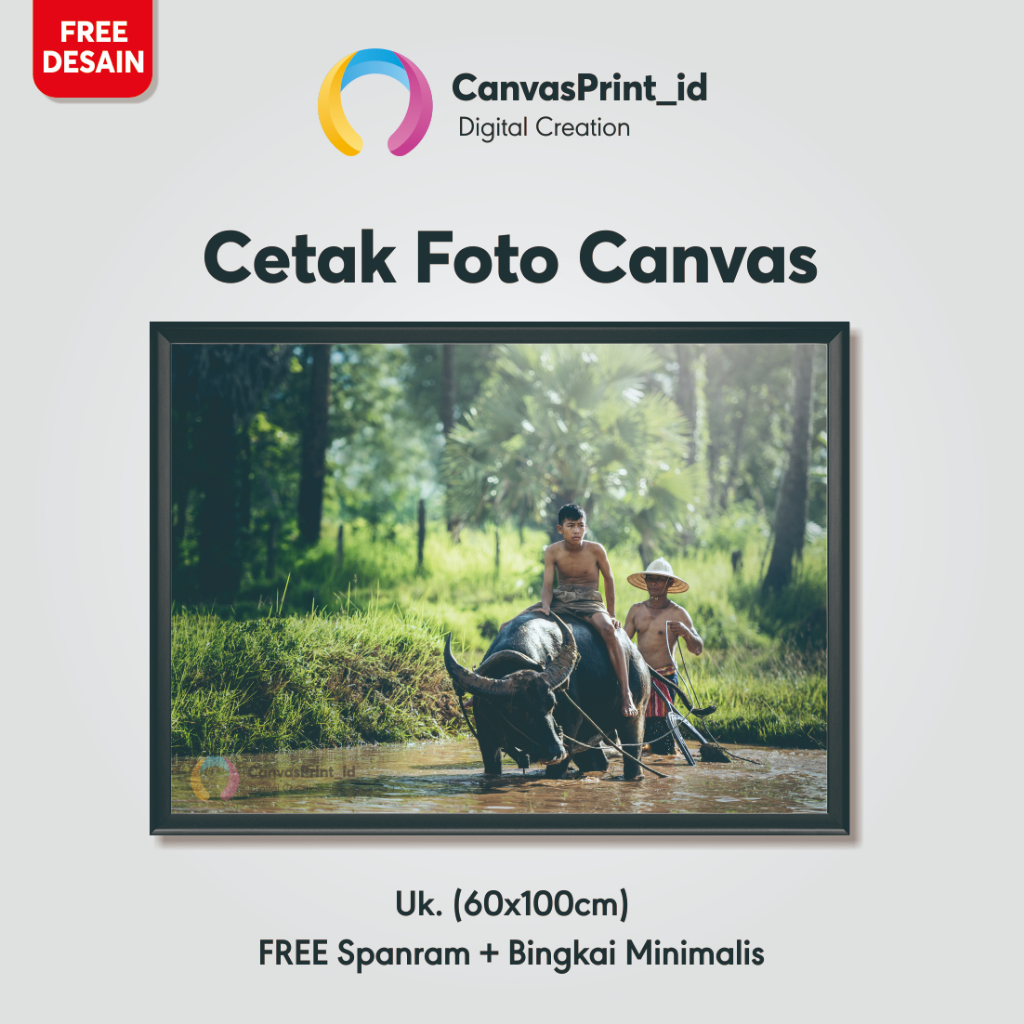Jual Cetak Foto Kanvas 60x100cm/Canvas Photo Print Include Frame ...