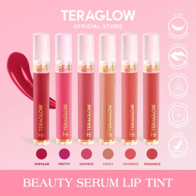 Liptint Serum TERAGLOW Beauty Serum Lip Tint Stain Hydrating Moisturizing Lip Gloss Lipstik