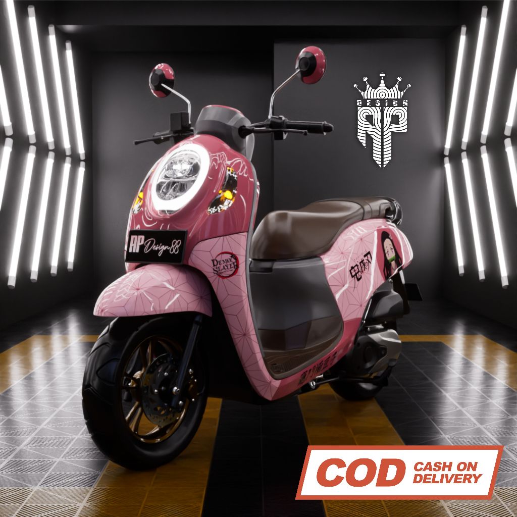 Jual decal sticker scoopy full body FI scopy dekal stiker skopi karbu ...