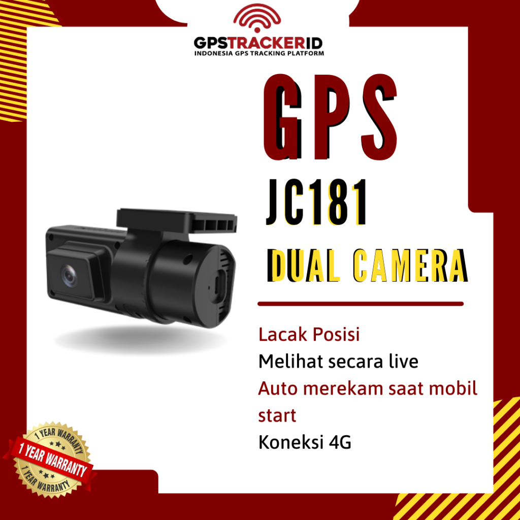 Jual GPS Tracker Jc181 Dual Camera Dashcam 4G mobil original | Shopee ...