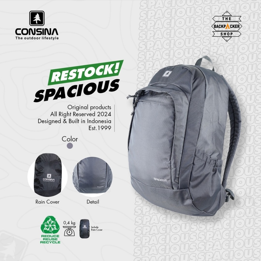 Jual Consina Tas Spacious Tas punggung sekolah backpack kuliah
