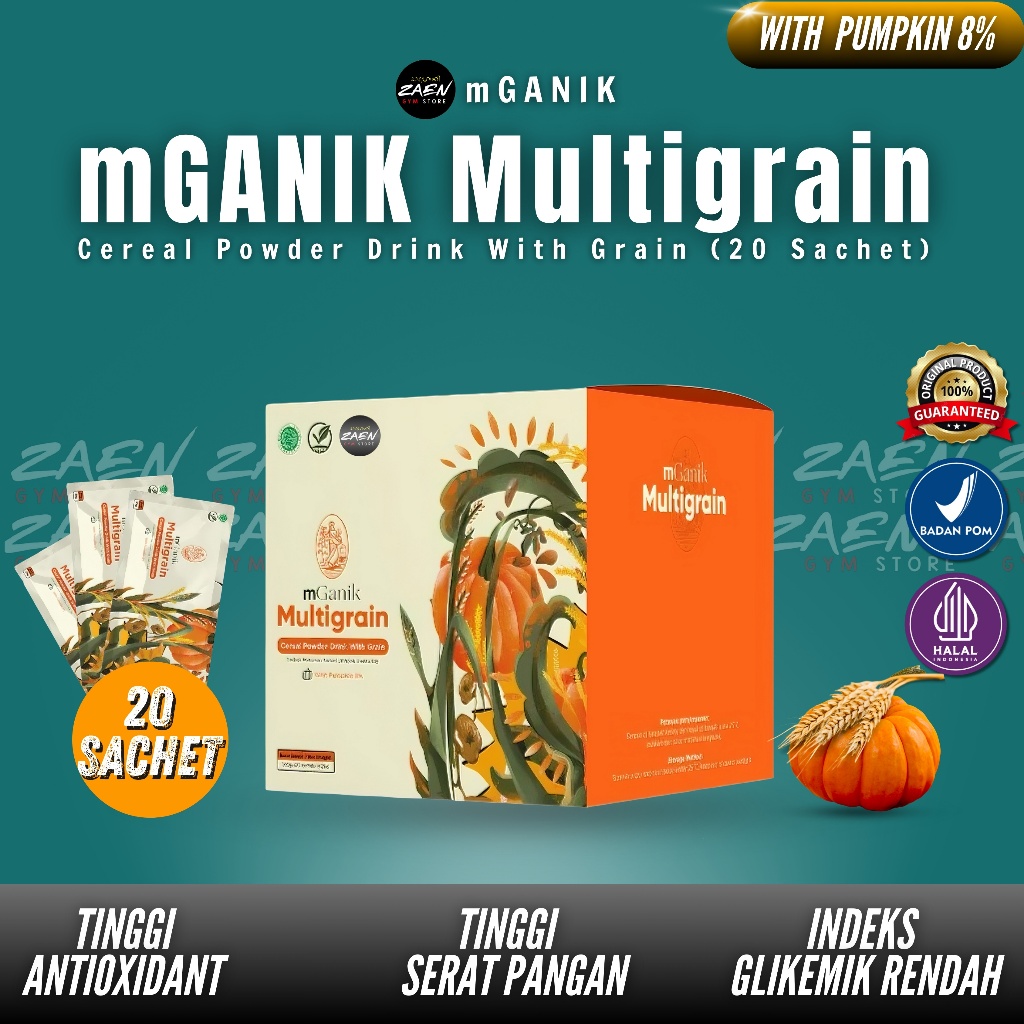 Jual mGanik Multigrain 500 Gram Penurun Gula Darah Diabetes 1 Box 20 ...
