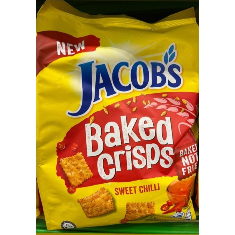 Jual Jacobs Baked Crisps Sour Cream & Onion/ Cheddar / Original / Sweet ...