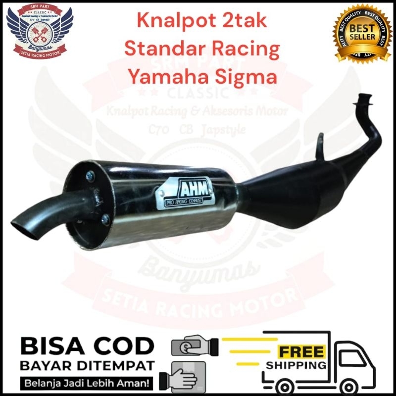 Jual Knalpot 2tak Standar Racing AHM SIGMA FIZ R ALFA TORNADO GS GX ...