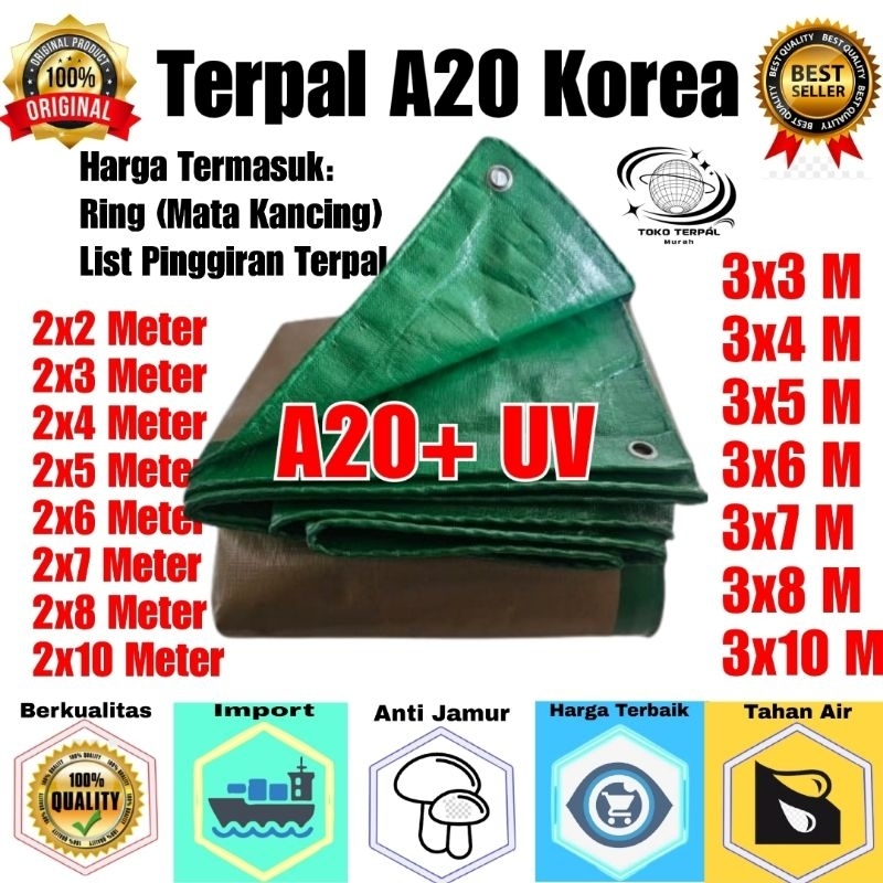 Jual Terpal A20 Ukuran 2x3 Korea Super Tebal | Shopee Indonesia