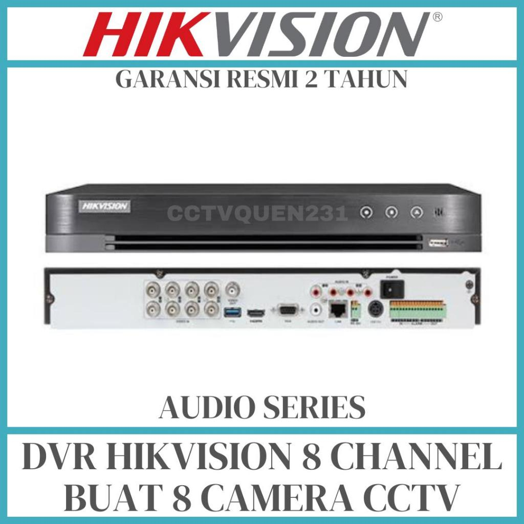 DVR HIKVISION CHANNEL AUDIO SERIES BUAT CAMERA SUPPORT 5MP 4MP 3MP 2MP  1MP