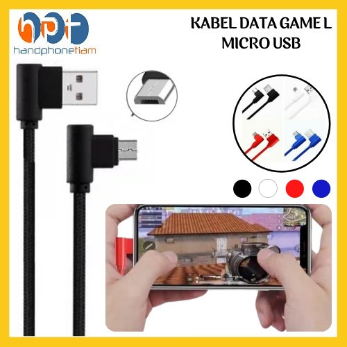 Jual Kabel Data Charger Game L 100 cm Shape Micro USB Android Kabel ...