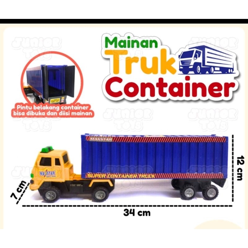 Jual Mainan mobil kontener mb 07 mobil box expedisi mobil box panjang ...