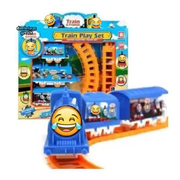 Jual Kereta Api Train Set Ukuran Sedang Mainan Anak Happy Toy 877 41 ...