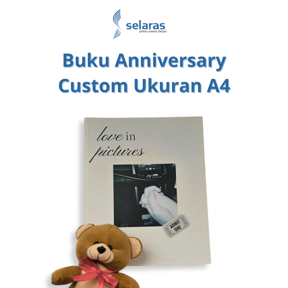 Jual Custom Buku Bucin Cetak Print Ukuran A4 Anniversary Book Ulang