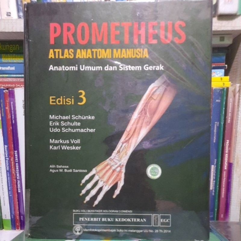 Jual ORIGINAL PROMETHEUS ATLAS ANATOMI MANUSIA, ANATOMI UMUM DAN SISTEM ...