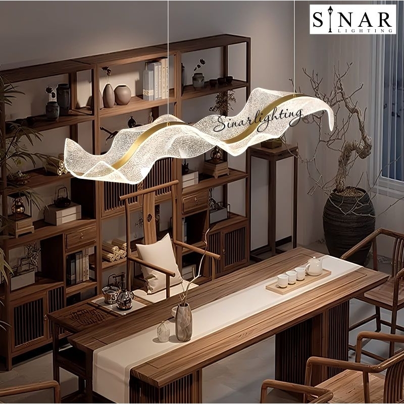 Jual lampu gantung modern shawl bright LED panjang 120/150/200 cm ...