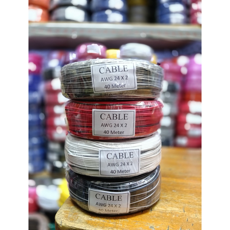 Jual kabel awg 24x2 40meter cableton awg24x2 cable awg 24 x 2 | Shopee ...