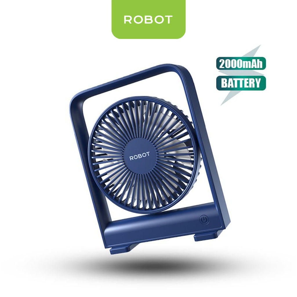 Jual ROBOT RT-BF14B 2000mAh Ultra-Thin Mini Fan Dark Blue Kipas Mini ...