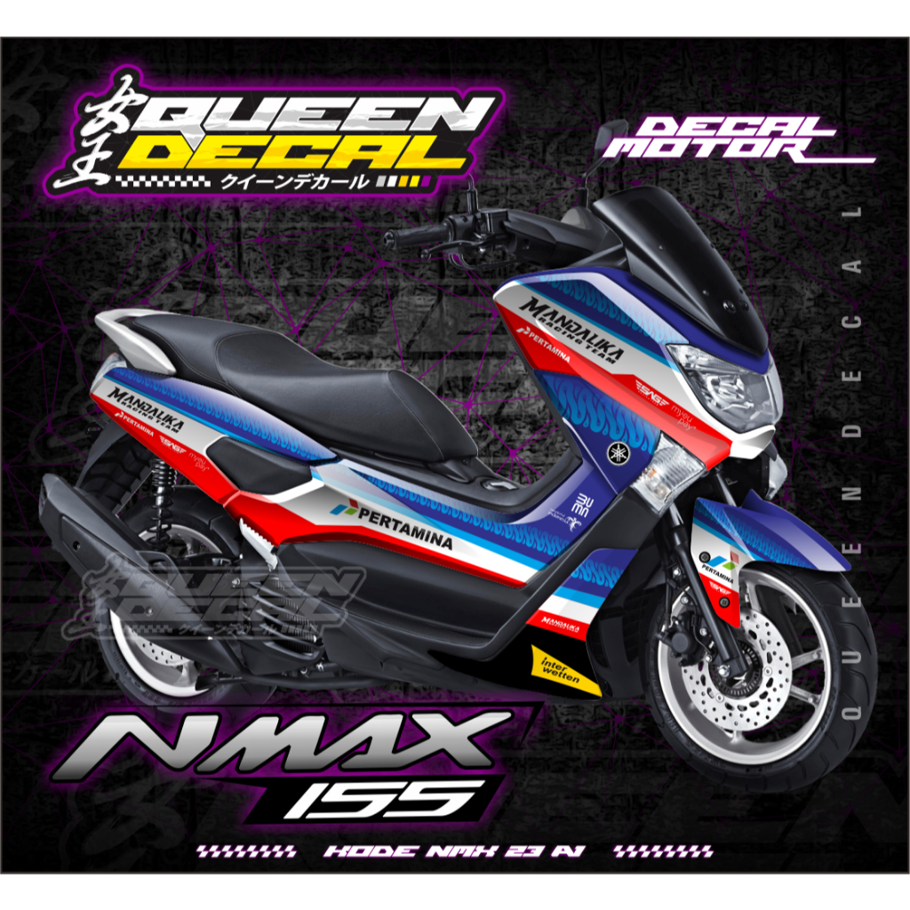 Jual Stiker Full Body Aksesoris Body Motor / Desain Mandalika Racing ...