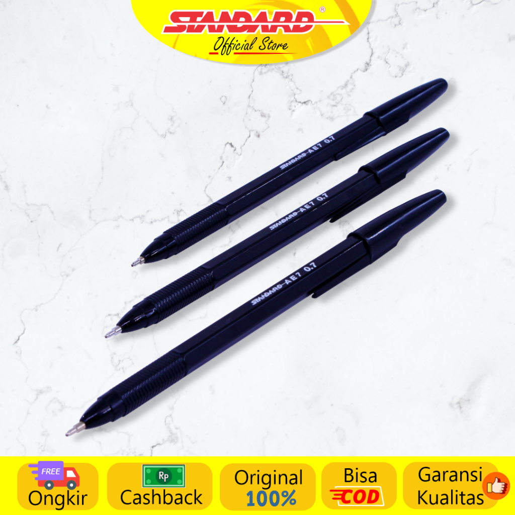 Standard - Pulpen AE7 0.7 ( Alat Tulis / Pen / Ballpoint / Pena ) (2)