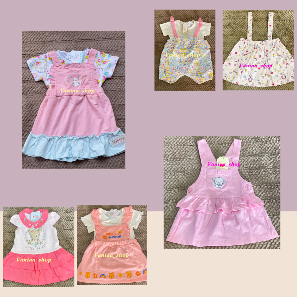 Pipiniko Overall Dress Icon Cat Anak Perempuan