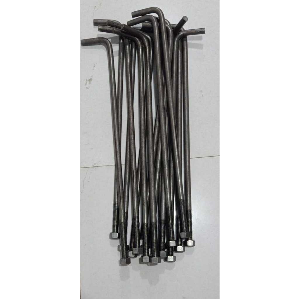 Jual Baut Angkur L m19 x 700mm x 100mm / anchorbolt L 3/4 x 70cm x 10cm ...