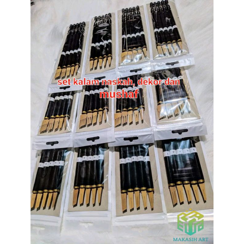 Jual SATU SET KALAM DEKORASI, KALAM KALIGRAFI,PENA KALIGRAFI,KALAM ...