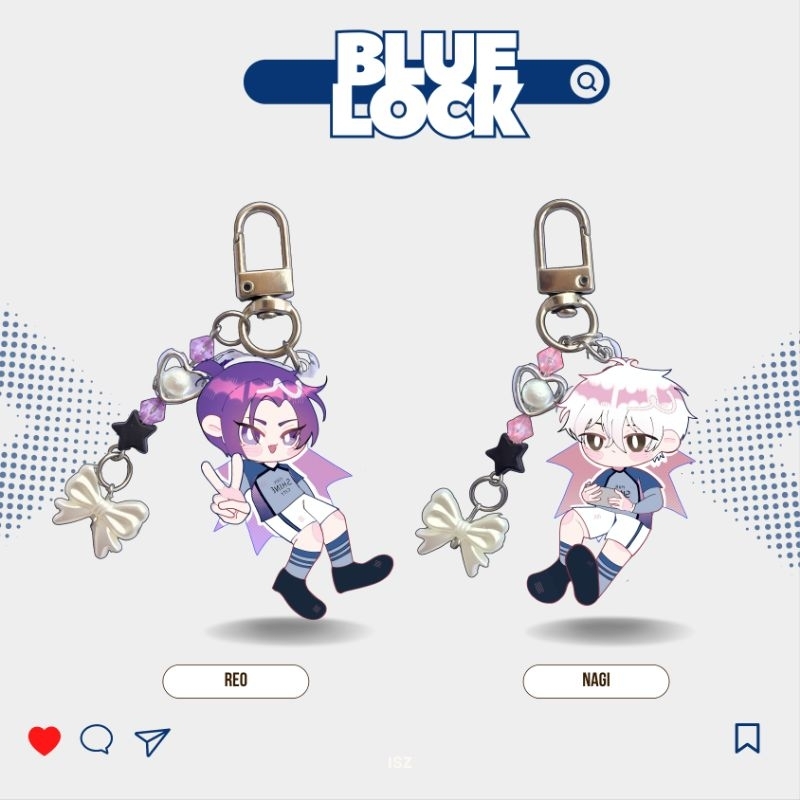 Jual BLUE LOCK KEYCHAIN & STICKER | Shopee Indonesia
