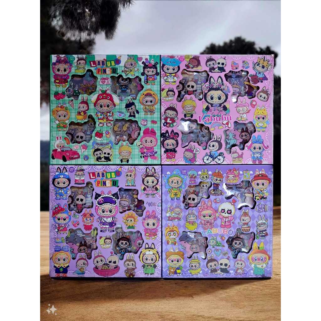 Jual STIKER LABUBU 2D VIRAL ISI 96 LEMBAR PERBOX | Shopee Indonesia