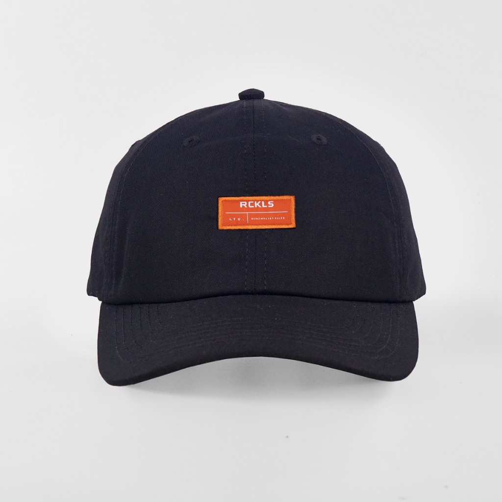 Jual RCKLS Polo Cap Pure Orange - Black Topi hitam | Shopee Indonesia