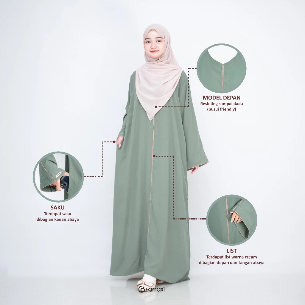 Detail Farrasi Abaya Hafsah