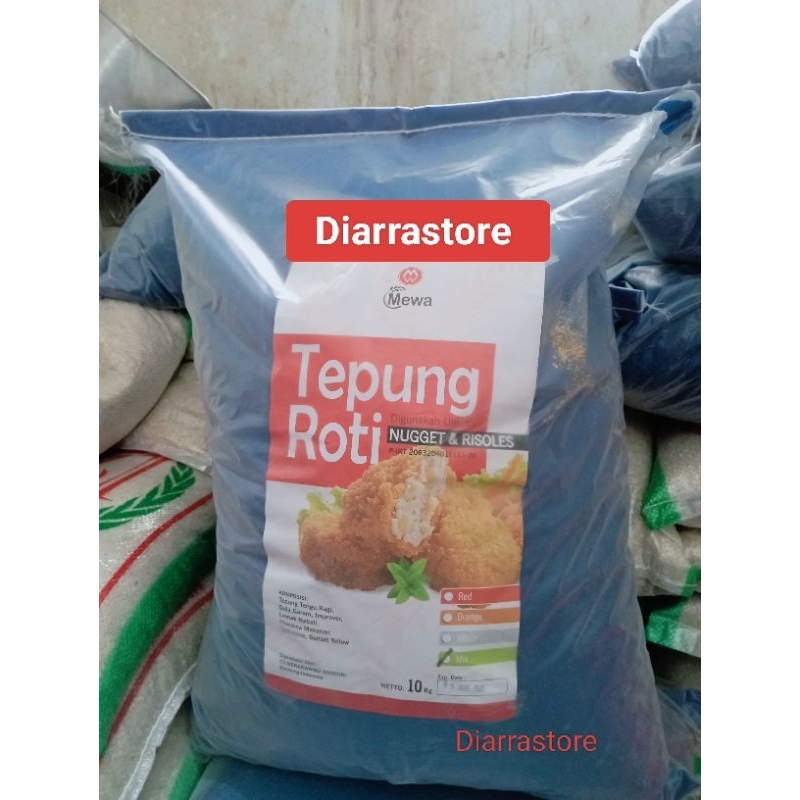 Jual 1 Bal Tepung Roti Mix / Panir Mix Isi 10kg Bread Crumb 1 karung ...