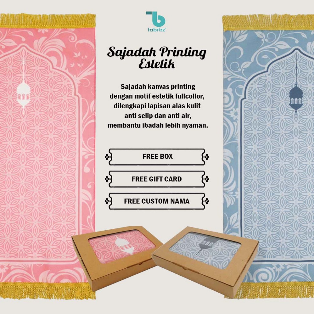 Jual sajadah printing aesthetic sajadah estetik color | Shopee Indonesia