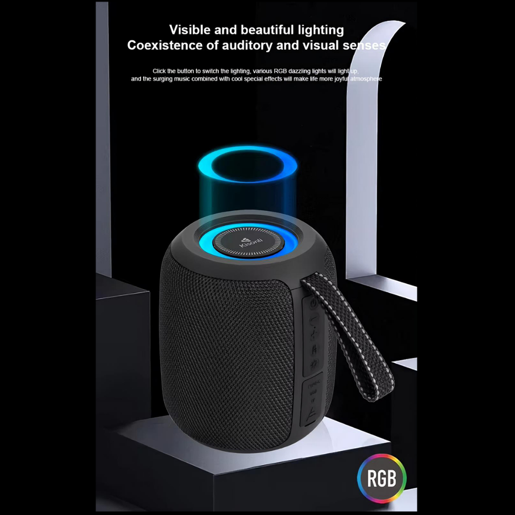 Jual Speaker Wireless Q26 Kisonli Bluetooth Outdoor TWS RGB Light ...