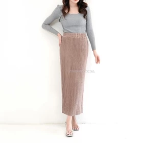Rok Span Plisket Lidi Rok Span Rok Plisket Rok Bodycon Pleated Skirt