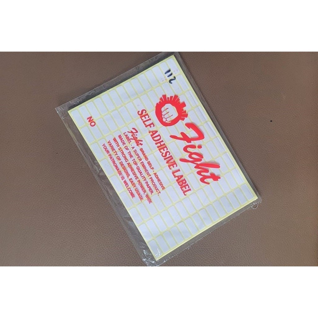 Jual Label Fight No. 99 / Kertas Stiker Nama Undangan harga / Self ...