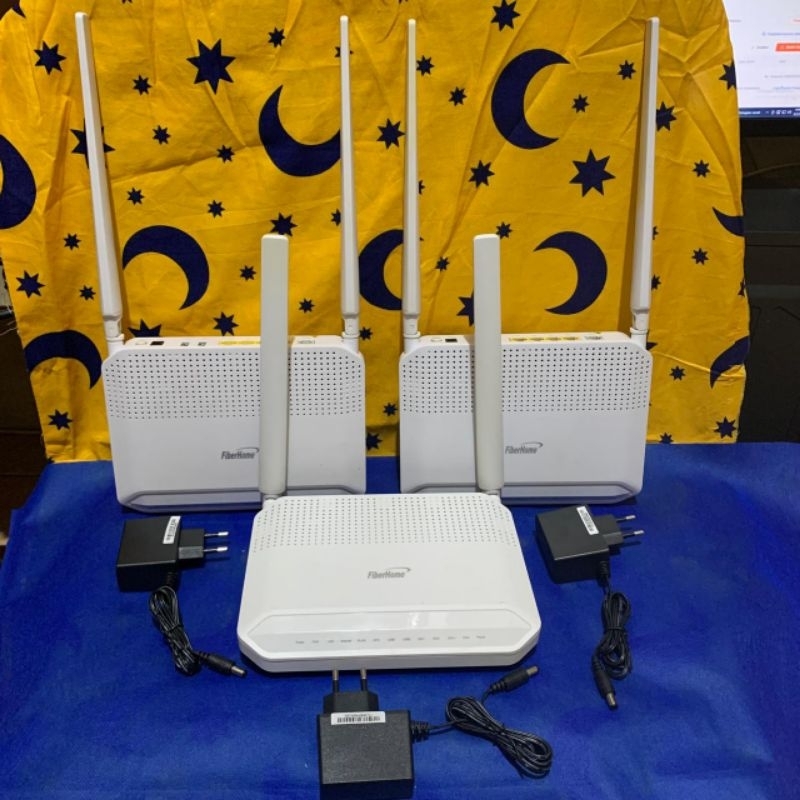 Jual FIBERHOME HG6145F (Router & Adaptor) OPEN ONT GPON Fort Biru Wifi ...
