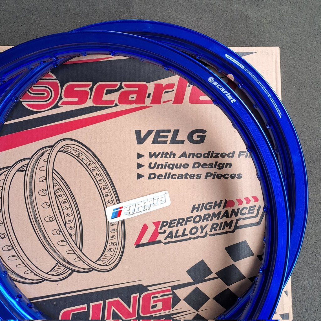Jual VELG SCARLET RACING BIRU UKURAN 18 RX KING VELG SCARLET RX KING ...