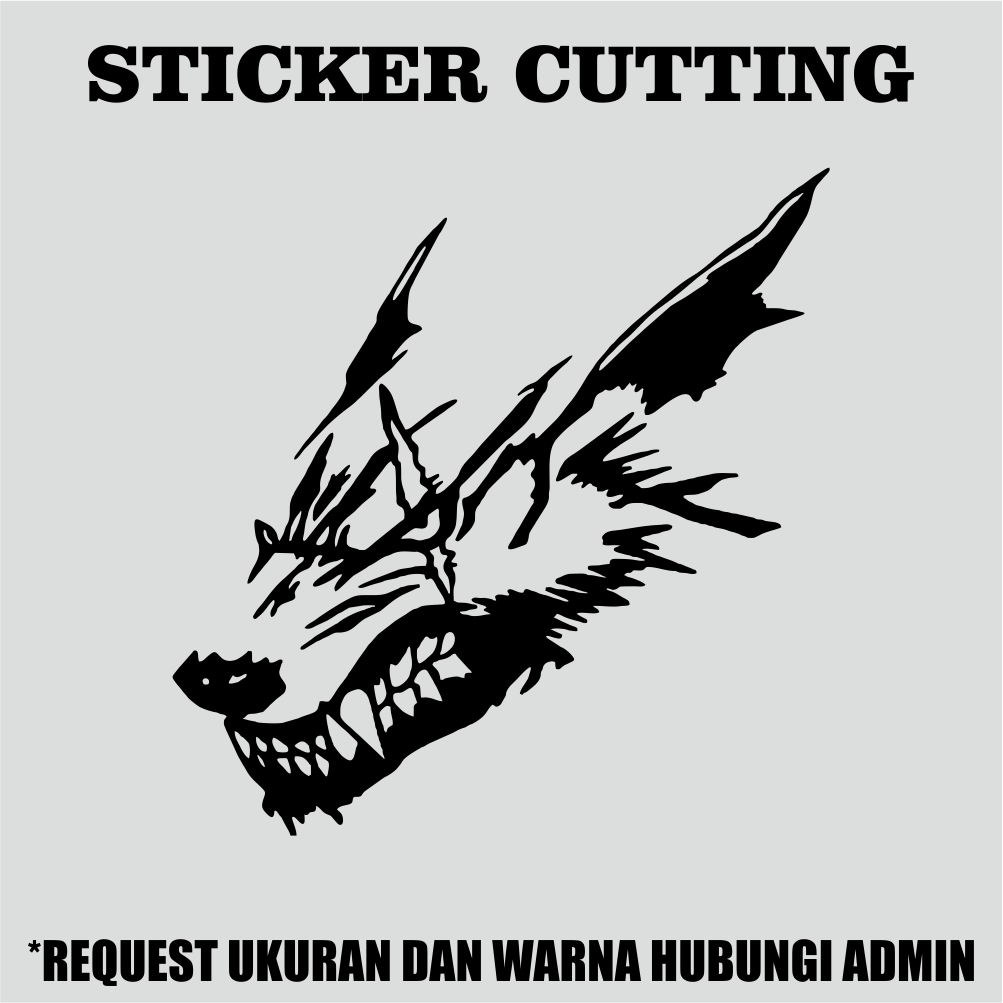 Jual Stiker Serigala Wolf Cutting | Shopee Indonesia