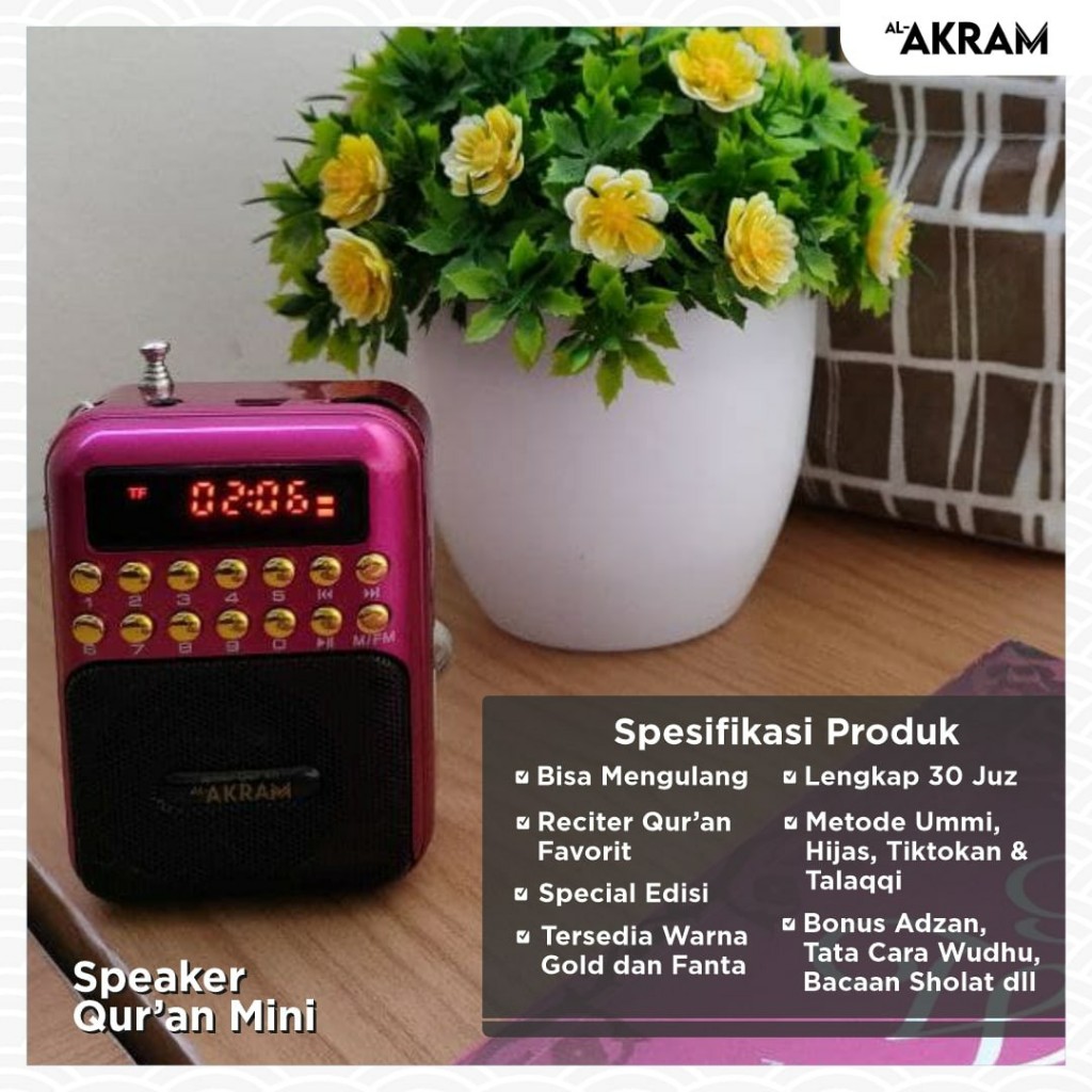 Jual New Version - Speaker Murottal Murotal AlQuran Al-Quran Lengkap 30 ...