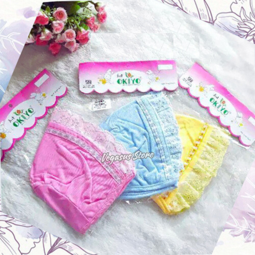 Jual Topi Bayi Perempuan Renda Okiyo Topi Marsha Model Kupluk Tali ...
