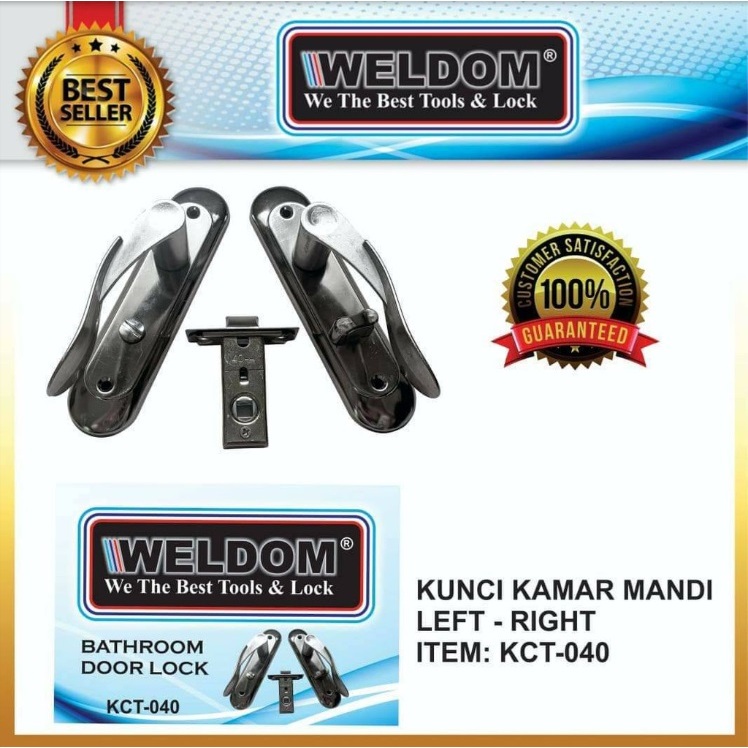 Jual Kunci Kamar Mandi Wc Kunci Pintu Kamar Mandi Model Handle Chrome Weldom Kct Shopee