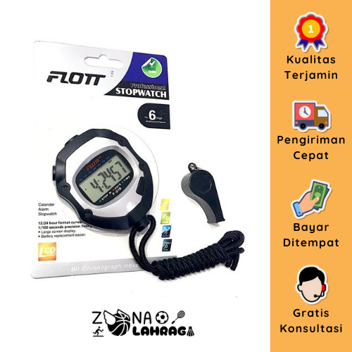 Jual Stopwatch / Stop Watch FLOTT FREE PLUIT TALI ANGKA BESAR | Shopee ...