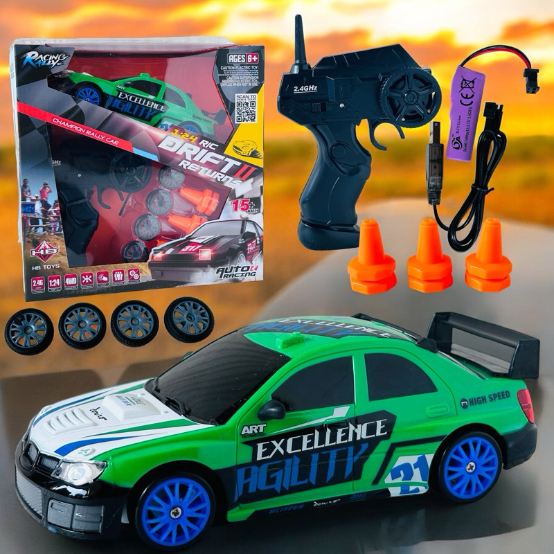 Jual Mobil RC Drift 4WD 2,4GHz / Mobil Remot Drift racing mini skala 1: ...
