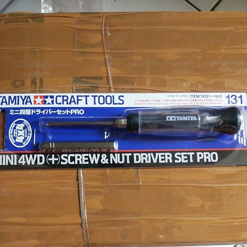 Jual TAMIYA CRAFT TOOLS MINI 4WD SCREW & NUT DRIVER SET PRO 74131 ...