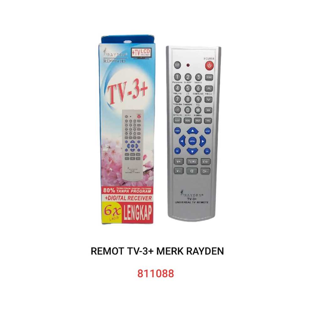 Jual Remote TV -3+ Merk Rayden | Shopee Indonesia