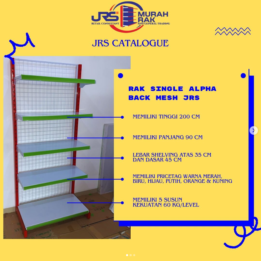 Jual Rak Gondola ALPHA 200 CM Display 5 Susun Minimarket (TANPA PRICE ...