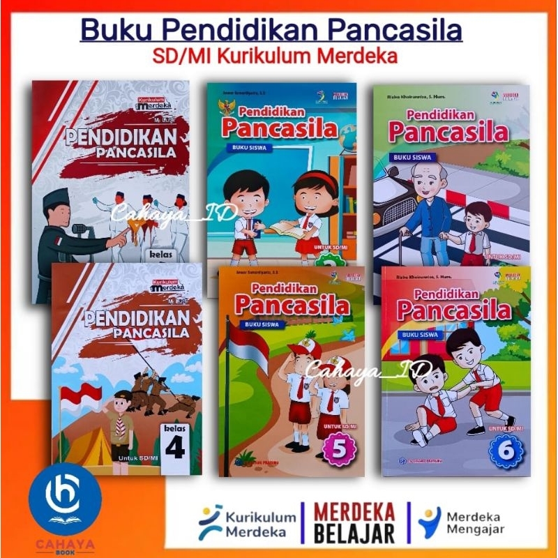 Jual Buku Siswa Pendidikan Pancasila SD/MI Kelas 123456 Kurikulum ...